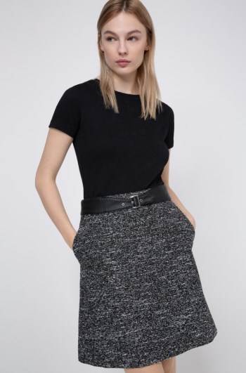 Hugo Boss Regular-fit skirt Svarte | xWTHDhdD