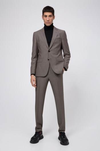 Hugo Boss Regular-fit suit Charcoal | skQsp69u