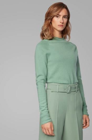 Hugo Boss Regular-fit sweater Lyse Grønn | 9a8mkQeP