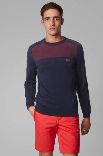 Hugo Boss Regular-fit sweater Mørke Blå | ss9V7S5k