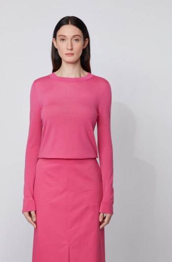 Hugo Boss Regular-fit sweater Rosa | Nd3KcqQz