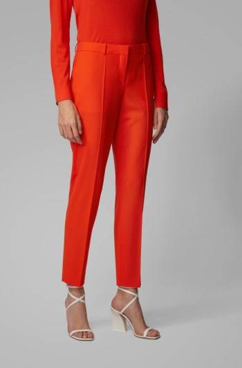 Hugo Boss Regular-fit trousers Oransje | ubOmMP6R