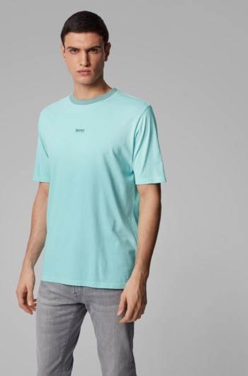 Hugo Boss Relaxed-fit T-shirt Turkis | IIEvb7aG