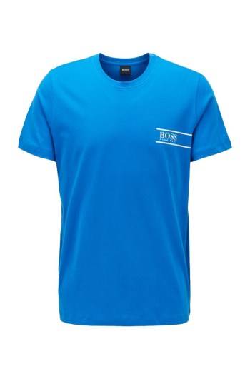 Hugo Boss Relaxed-fit cotton underwear T-shirt Blå | uriMHiLr