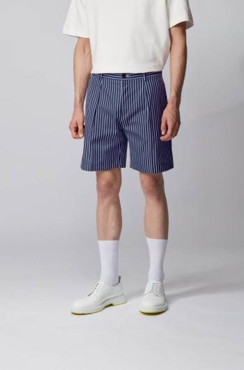 Hugo Boss Relaxed-fit shorts Mørke Blå | fku4tAjW