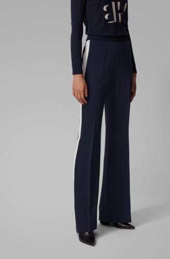 Hugo Boss Relaxed-fit trousers Mørke Blå | nh5TgFPU