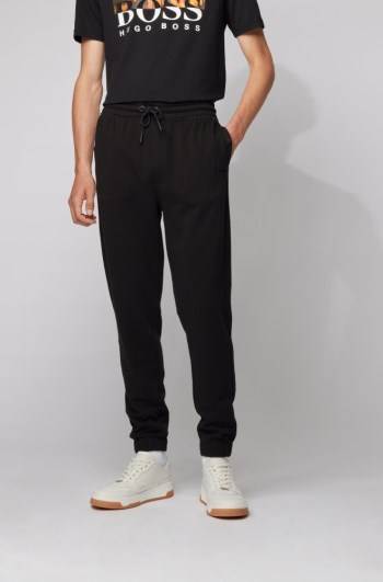 Hugo Boss Relaxed-fit trousers Svarte | cHSOBLYK