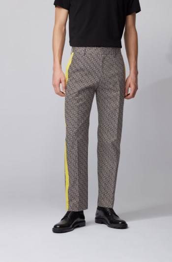 Hugo Boss Relaxed-fit trousers Svarte | czSv9vUP