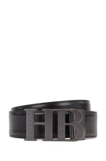 Hugo Boss Reversible leather belt Svarte | vzoHLGsL