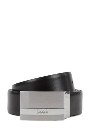 Hugo Boss Reversible leather belt Svarte | zzpk7fbt