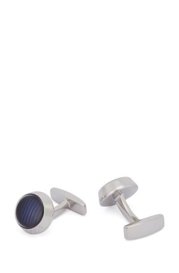 Hugo Boss Round cufflinks Lyse Blå | 6hoZ3JGp