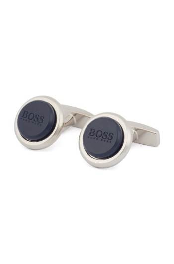 Hugo Boss Round cufflinks Mørke Blå | TB8nhGDf