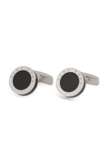 Hugo Boss Round cufflinks Svarte | VuywZDmZ