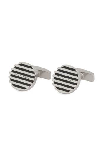 Hugo Boss Round cufflinks Svarte | sDFMpt6g