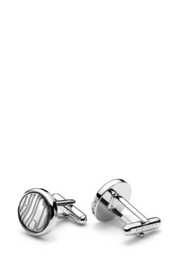 Hugo Boss Round cufflinks Sølv | zUQavnsU