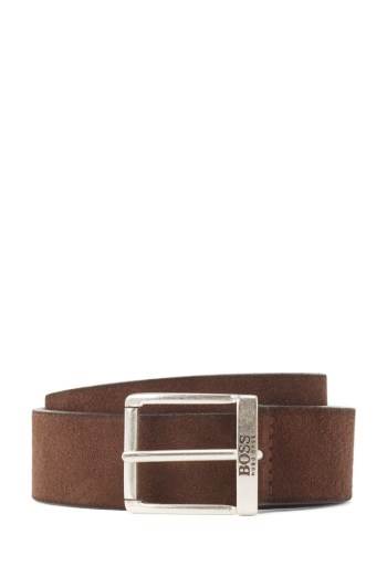 Hugo Boss Semsket Skinn belt Mørke Brune | mb2g47g0