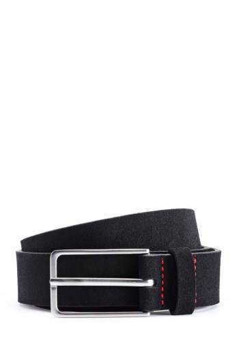 Hugo Boss Semsket Skinn belt Svarte | cEvkdy3E