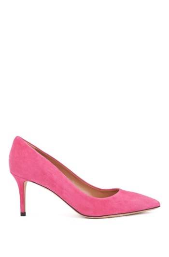 Hugo Boss Semsket Skinn court shoes Rosa | qkDXW4Yh