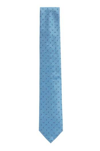 Hugo Boss Silk-blend tie Turkis | YEs4IZ4u