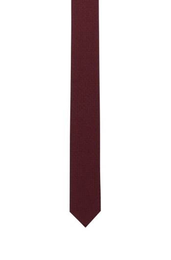 Hugo Boss Silk tie Mørke Rød | XqJvdwIQ