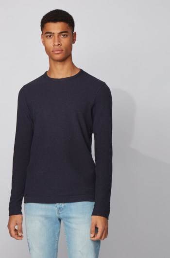 Hugo Boss Slim-fit T-shirt Mørke Blå | 4ieUhBNl