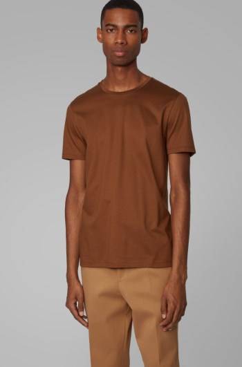 Hugo Boss Slim-fit T-shirt Mørke Brune | BO0GW86J