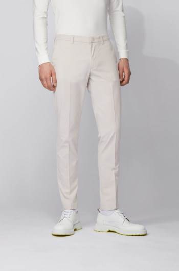 Hugo Boss Slim-fit chinos Hvite | 9cmBhI8y