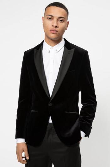 Hugo Boss Slim-fit evening jacket Svarte | fDTIE3l6