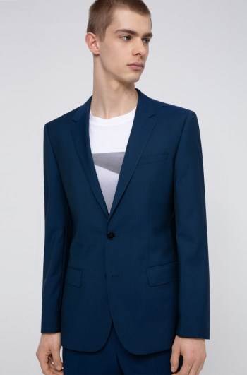 Hugo Boss Slim-fit jacket Blå | JZFZDSrF