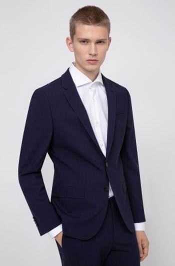 Hugo Boss Slim-fit jacket Blå | JgbO5VSv