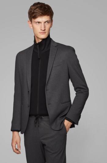 Hugo Boss Slim-fit jacket Grå | KtOeVFYR