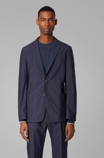 Hugo Boss Slim-fit jacket Mørke Blå | 7W6IB3uH