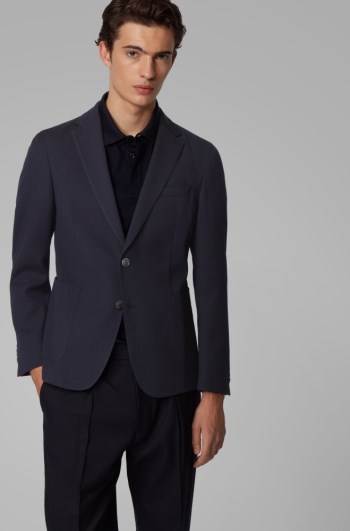 Hugo Boss Slim-fit jacket Mørke Blå | e3r4cpuJ