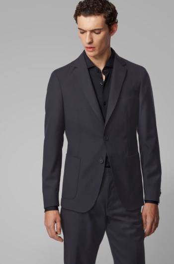 Hugo Boss Slim-fit jacket Mørke Blå | fN2I539X