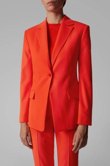 Hugo Boss Slim-fit jacket Oransje | b8dP0KiN