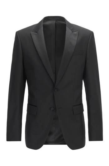 Hugo Boss Slim-fit jacket Svarte | 076ZuEGE