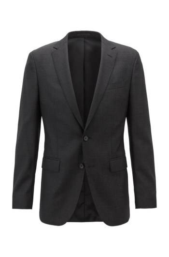 Hugo Boss Slim-fit jacket Svarte | GU3E4Ysy