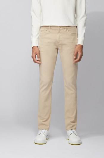 Hugo Boss Slim-fit jeans Lyse Beige | 03G4JeCW