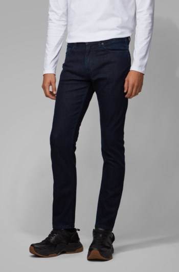 Hugo Boss Slim-fit jeans Mørke Blå | 8ZtbSPSD