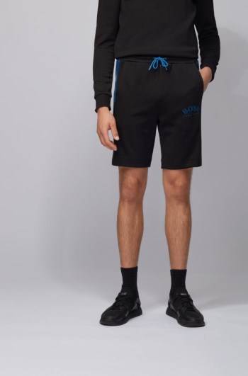 Hugo Boss Slim-fit jersey shorts Svarte | PqzvMnR2