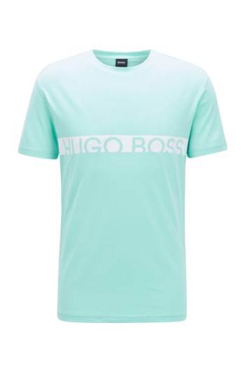 Hugo Boss Slim-fit logo T-shirt Lyse Grønn | CAZ6F1f6