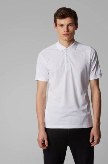 Hugo Boss Slim-fit polo shirt Hvite | DONwaSks