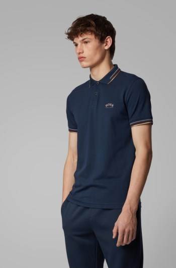 Hugo Boss Slim-fit polo shirt Mørke Blå | 0vpfnODa