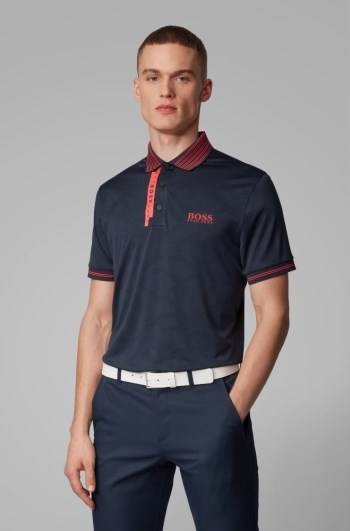 Hugo Boss Slim-fit polo shirt Mørke Blå | I2IGpel6