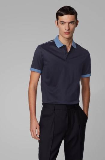 Hugo Boss Slim-fit polo shirt Mørke Blå | gKK7fl63