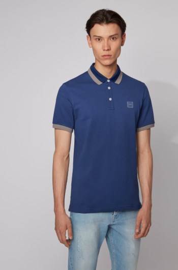 Hugo Boss Slim-fit polo shirt Mørke Blå | isVj70ff