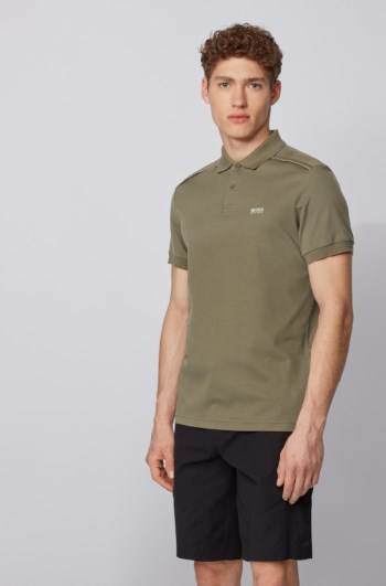 Hugo Boss Slim-fit polo shirt Mørke Grønn | 6yZe03SP