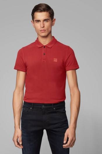 Hugo Boss Slim-fit polo shirt Rød | vavw8hUx