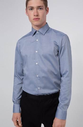 Hugo Boss Slim-fit shirt Blå | XtqLLgwR