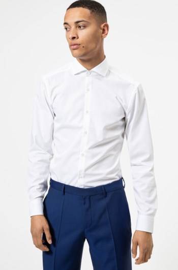 Hugo Boss Slim-fit shirt Hvite | q9bO2zJH